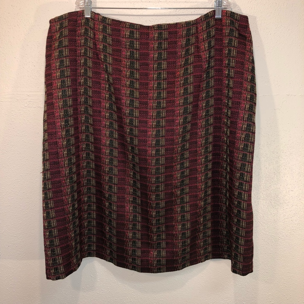 Cato Plaid Skirt Size 26/28W